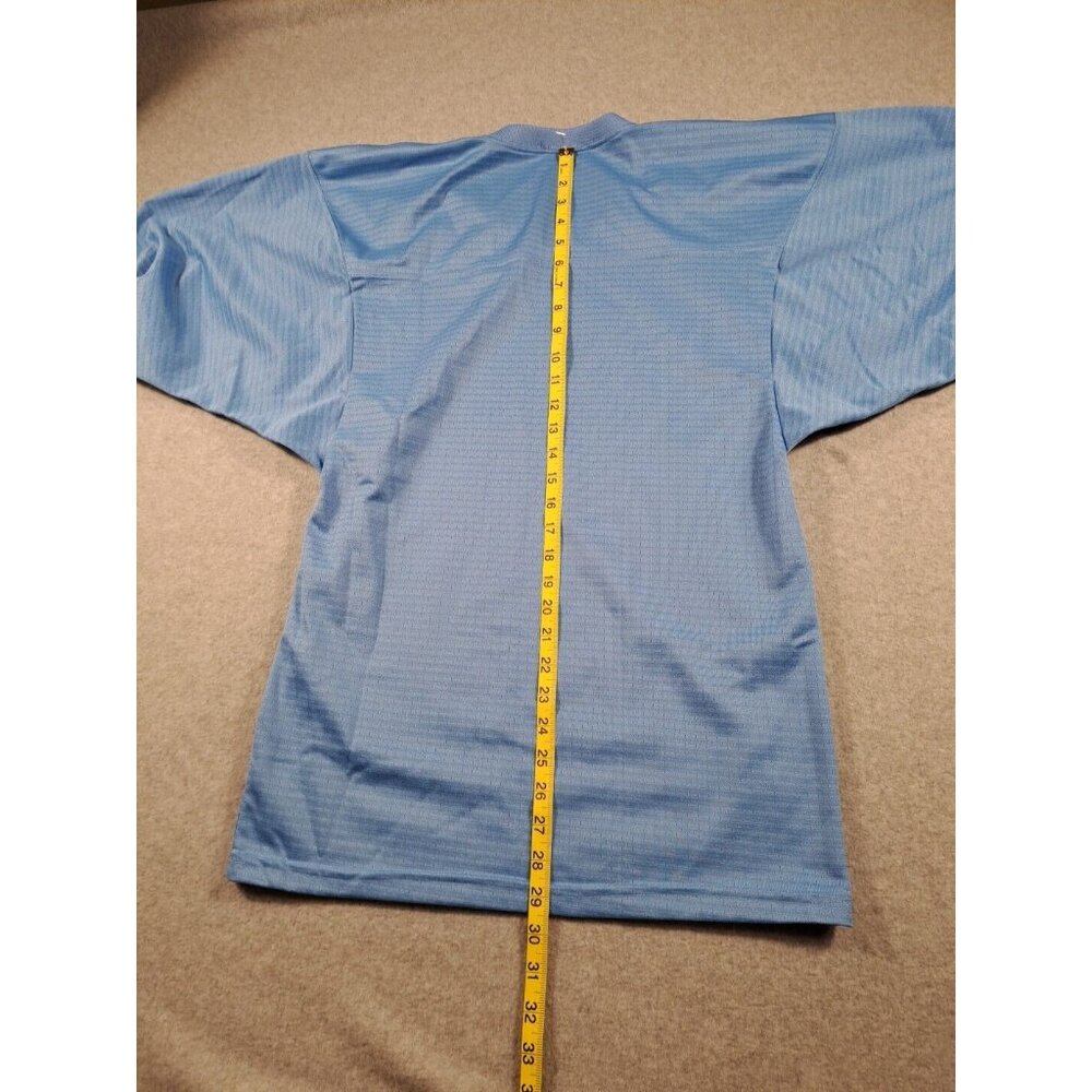 Teamwork Athletic Football Jersey Adult M 38-40" Mesh Blue‎ Blank USA Blokecore - Picture 5 of 6
